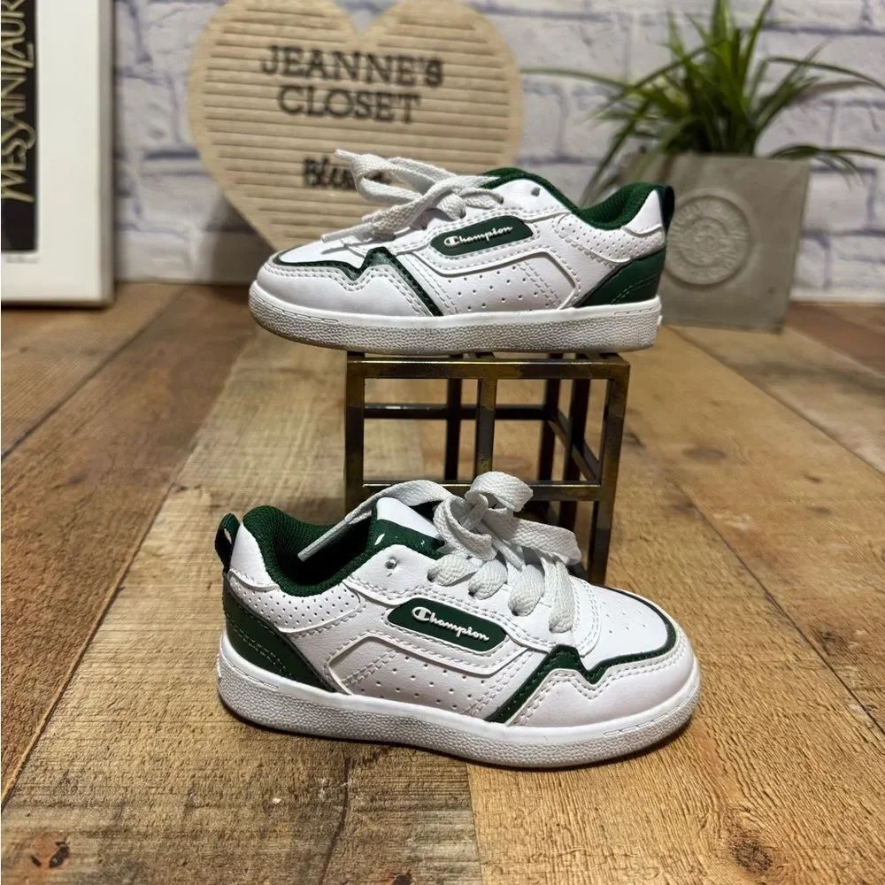 Champion green white toddler sneakers shoes size 6T